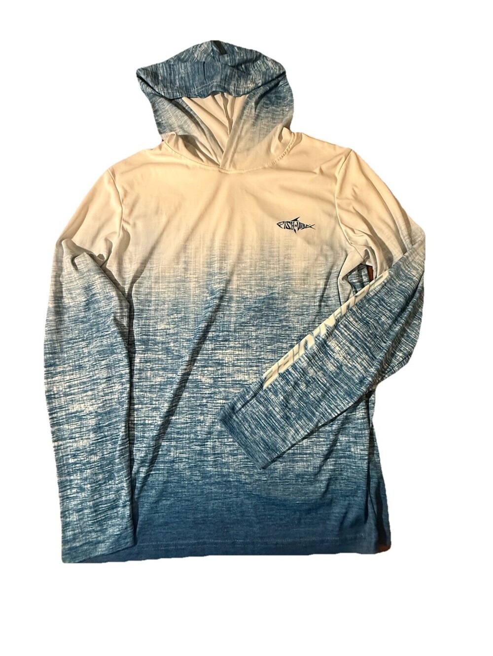 Fish N Vibe Men’s Small Long Sleeve Performance Hoodie Recycled